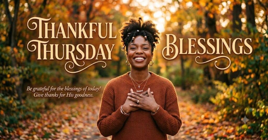 Thankful Thursday Blessings Black Woman