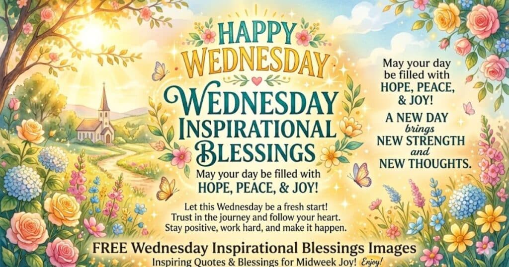 Wednesday Inspirational Blessings Images Free