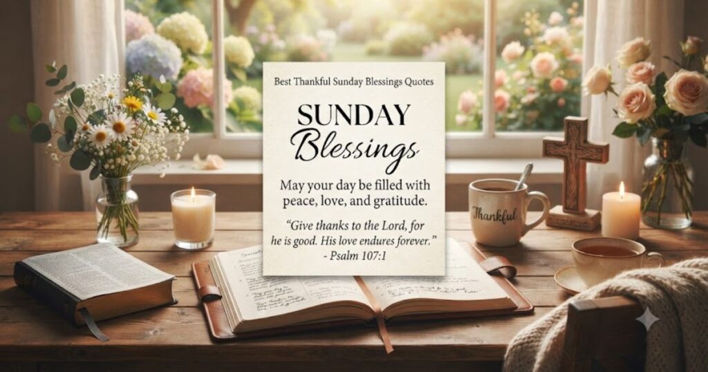 Best Thankful Sunday Blessings Quotes
