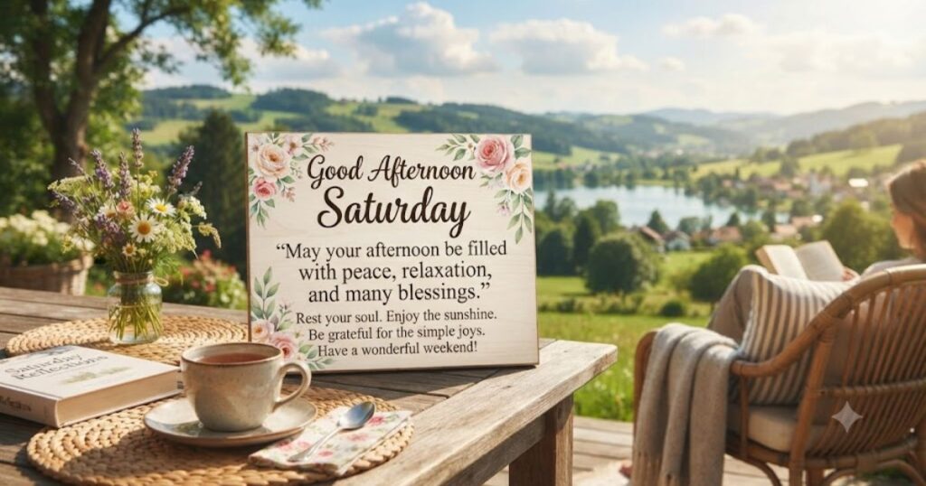 Good Afternoon Saturday Quotes and Blessings