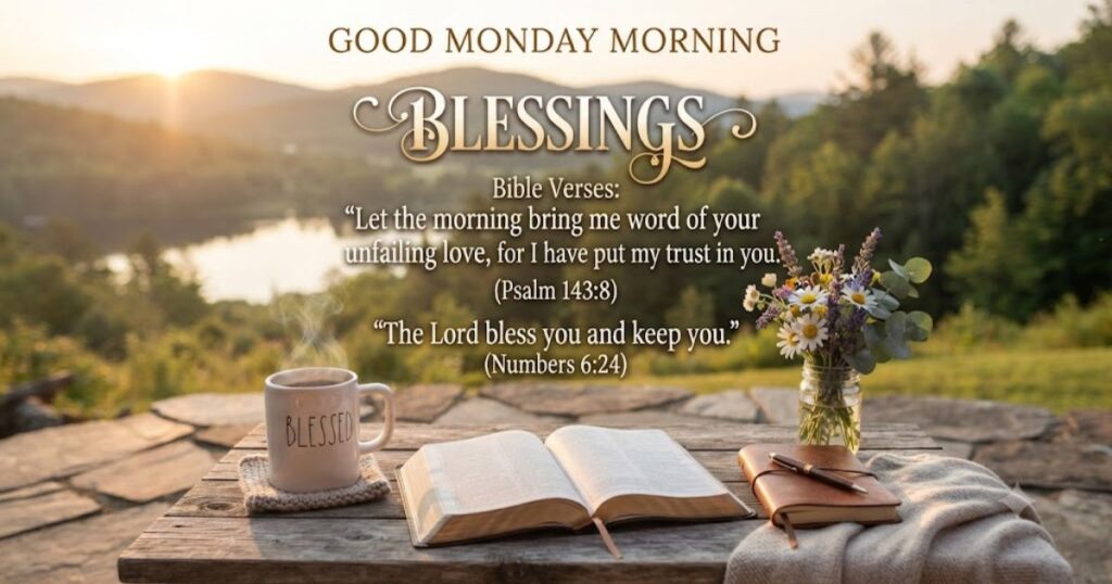Good Monday Morning Blessings with Bible Verses