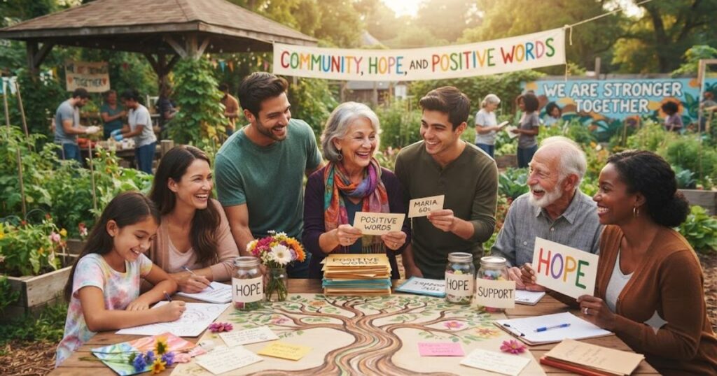 The Role of Community, Hope, and Positive Words