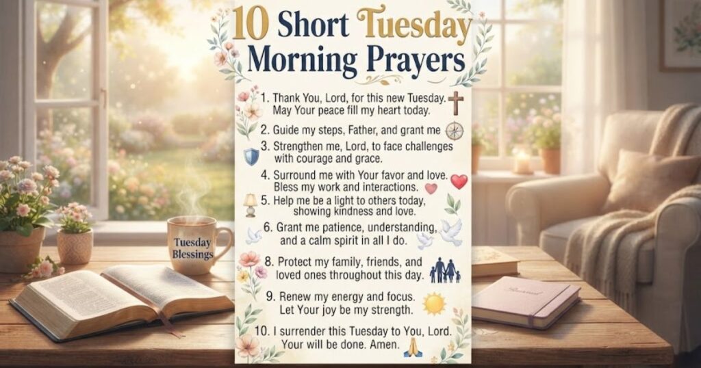 10 Short Tuesday Morning Prayers