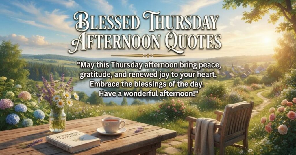 Blessed Thursday Afternoon Quotes