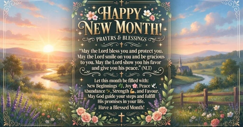 Happy New Month Prayers with Bible Verse