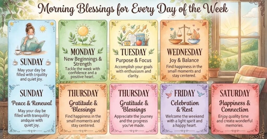 Morning Blessings for Every Day of the Week