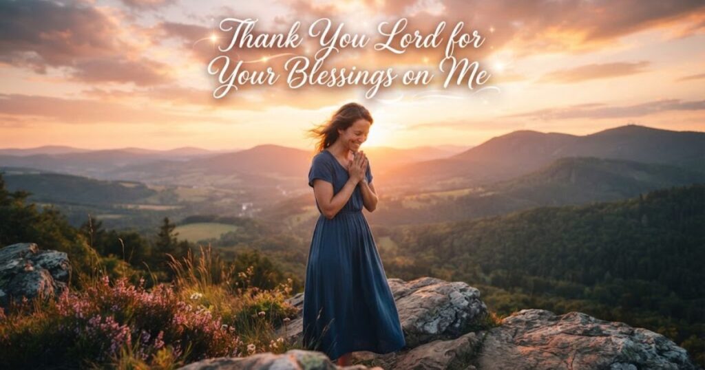 Thank You Lord for Your Blessings on Me Captions