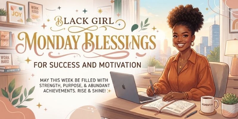 Black Girl Monday Blessings for Success and Motivation