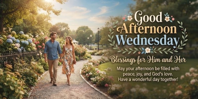 Good Afternoon Wednesday Blessings for Him and Her