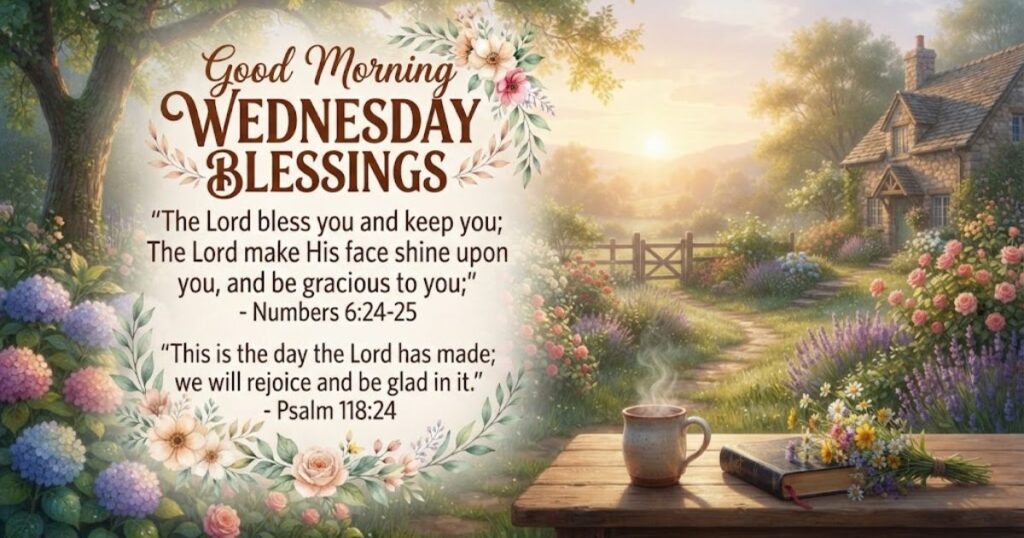 Good Morning Wednesday Blessings With Bible Verses