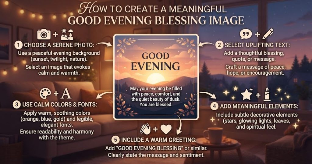 How to Create a Meaningful Good Evening Blessing Image