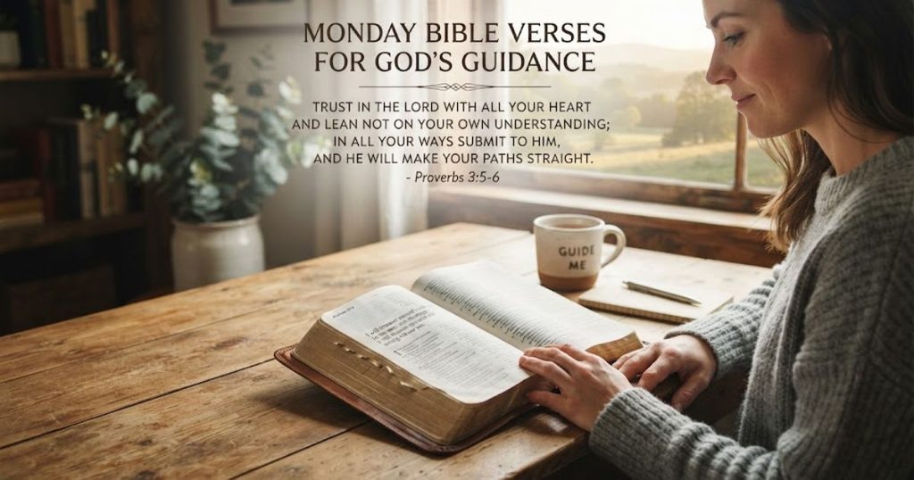 Monday Bible Verses for God’s Guidance