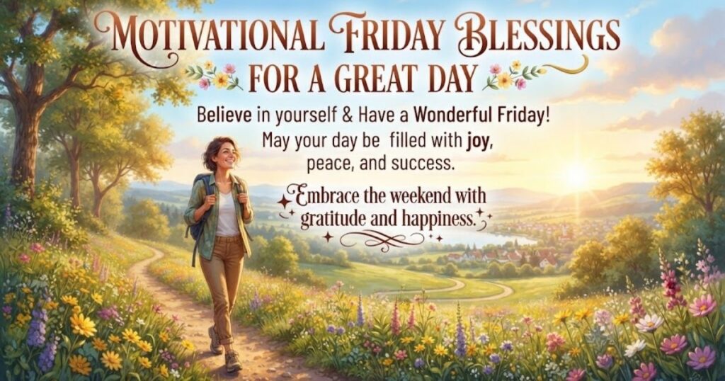 Motivational Friday Blessings for a Great Day
