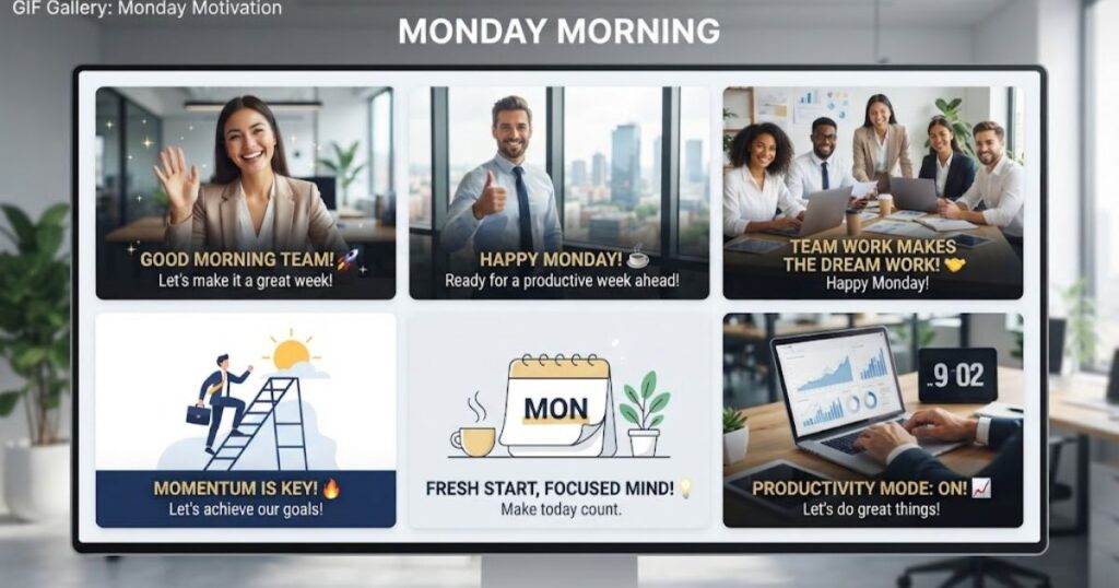 Professional Monday Morning GIFs for Coworkers and Clients