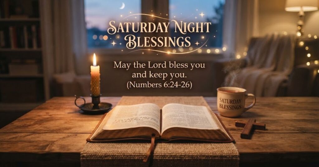 Saturday Night Blessings with Bible Verses