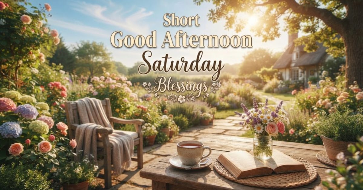 Short Good Afternoon Saturday Blessings