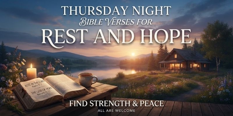 Thursday Night Bible Verses for Rest and Hope