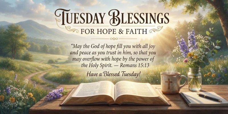 Tuesday Bible Verse Blessings for Hope and Faith