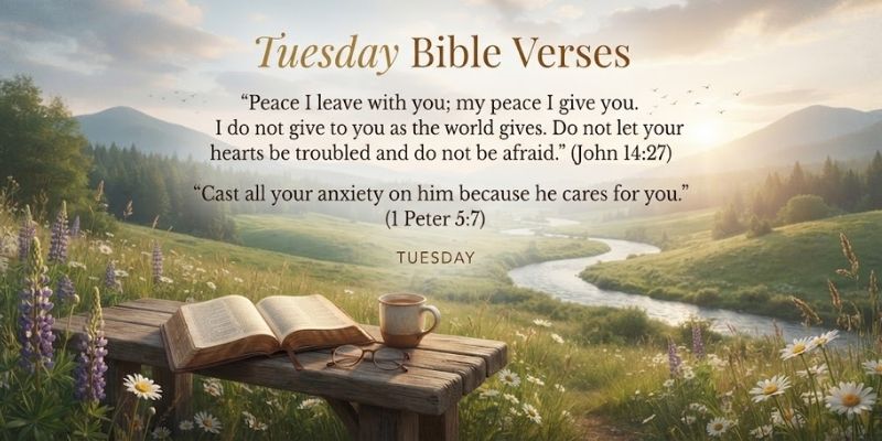 Tuesday Bible Verses for Peace and Comfort