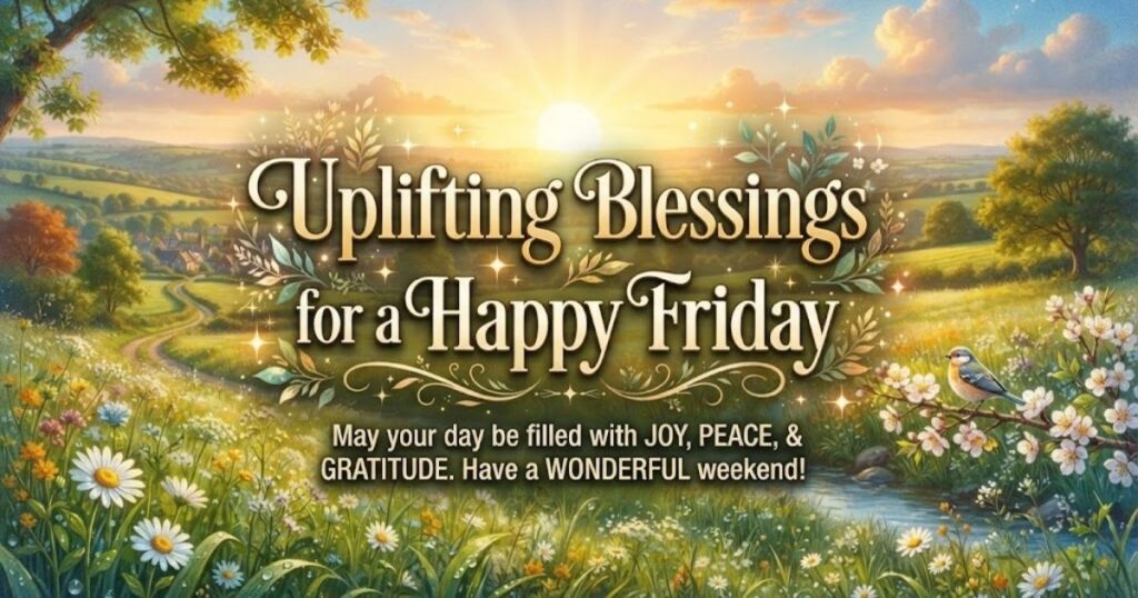 Uplifting Blessings for a Happy Friday