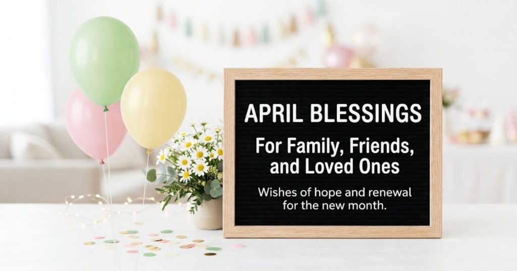 April Blessings for Family, Friends, and Loved Ones