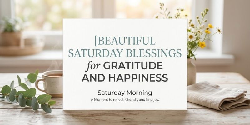 Beautiful Saturday Blessings for Gratitude and Happiness