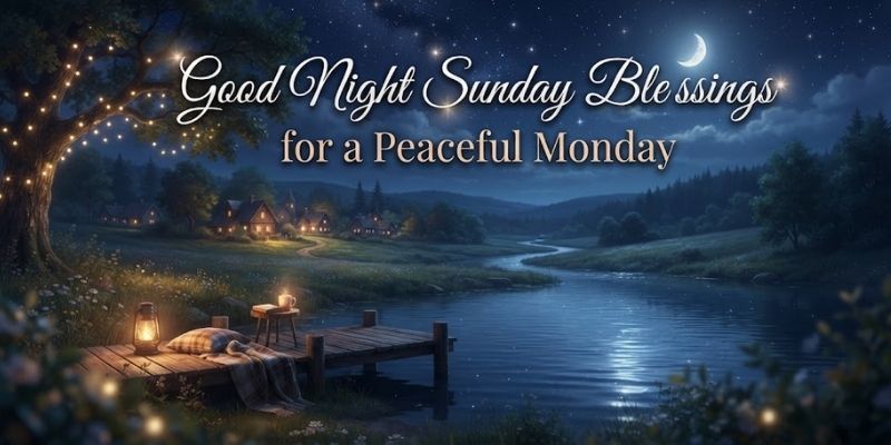 Good Night Sunday Blessings for a Peaceful Monday