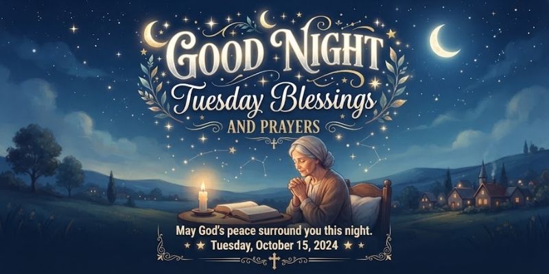 Good Night Tuesday Blessings and Prayers
