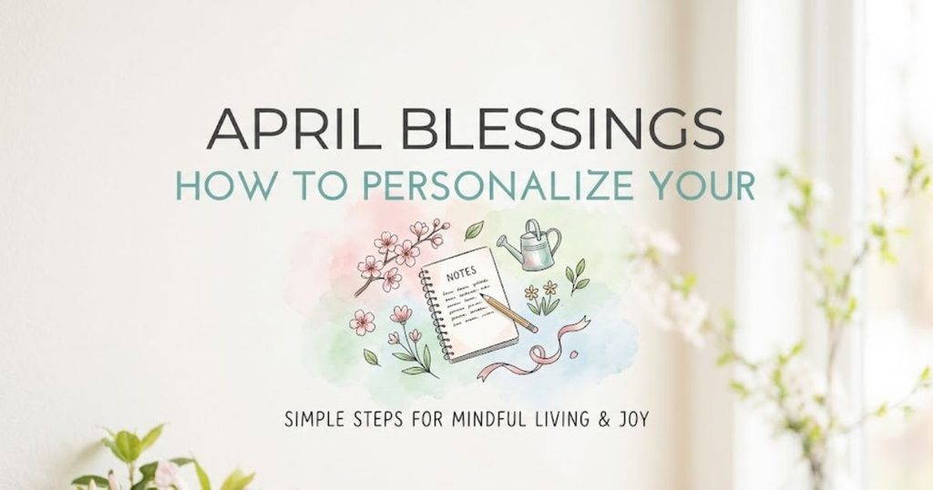 How to Personalize Your April Blessings