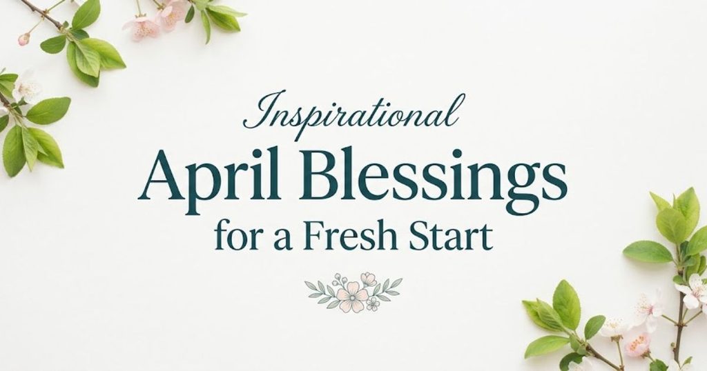 Inspirational April Blessings for a Fresh Start
