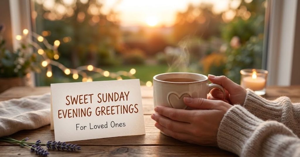 Sweet Sunday Evening Greetings for Loved Ones