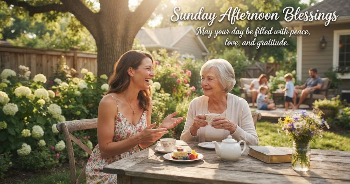 sunday afternoon blessings