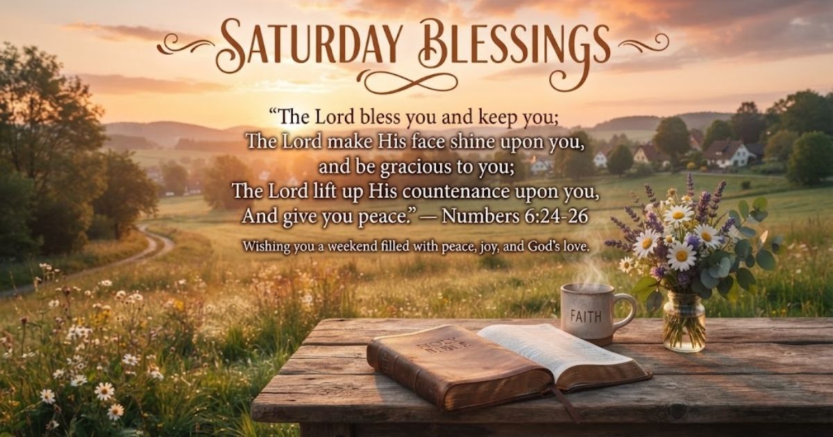 Saturday Blessings with Bible Verses