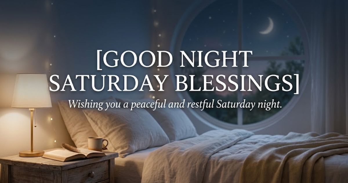 good night saturday blessings